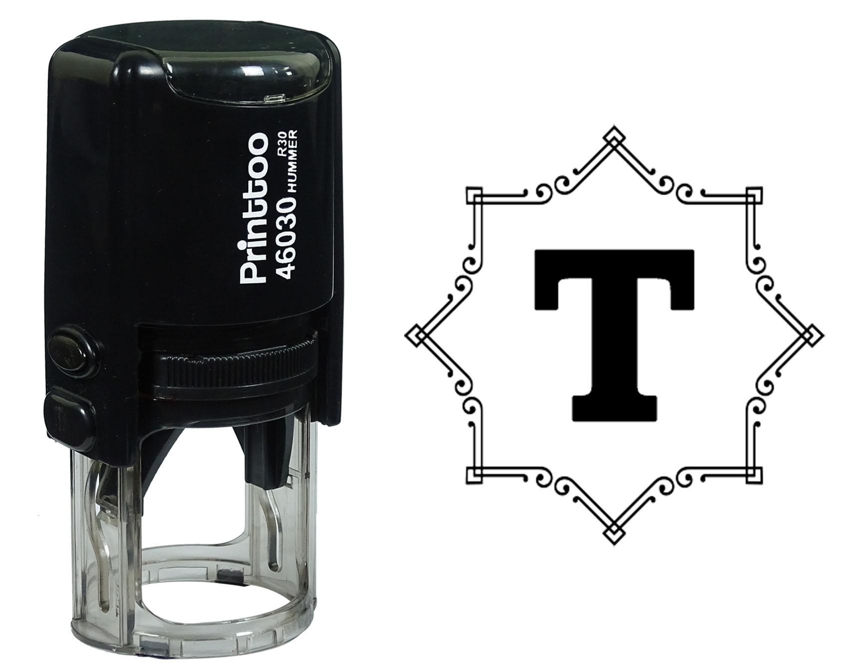 Printtoo Octagon Celtic Swirl Frame Alphabet T Monogram Self Inking Rubber Stamp Office 30 mm Diameter (Approx) чёрный
Printtoo Octagon Celtic Swirl Frame Alphabet T Monogram Self Inking Rubber Stamp Office 30 mm Diameter (Approx) чёрный
