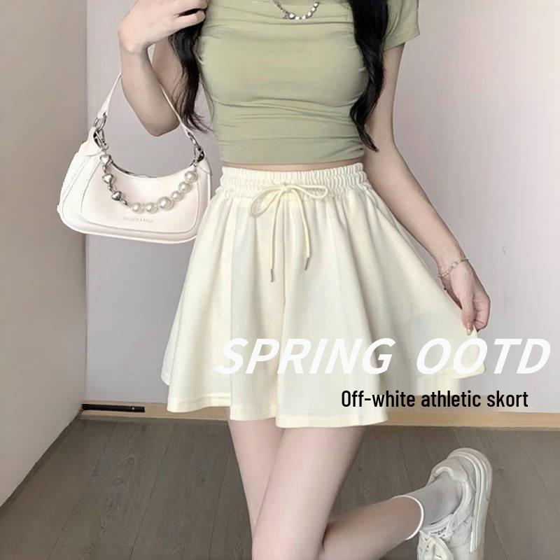 Beige High-Waist Petite Culottes: Summer 2025 A-Line Skirt, Wide-Leg Sports Shorts 2XL (126-145 jin)
Beige High-Waist Petite Culottes: Summer 2025 A-Line Skirt, Wide-Leg Sports Shorts 2XL (126-145 jin)