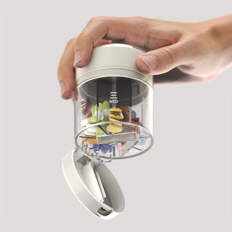 7-Day Pill Organizer with Pill Cutter, Portable Weekly Medicine Box Stainless Steel Blade, Compact Travel Pill Dispenser білий
7-Day Pill Organizer with Pill Cutter, Portable Weekly Medicine Box Stainless Steel Blade, Compact Travel Pill Dispenser білий