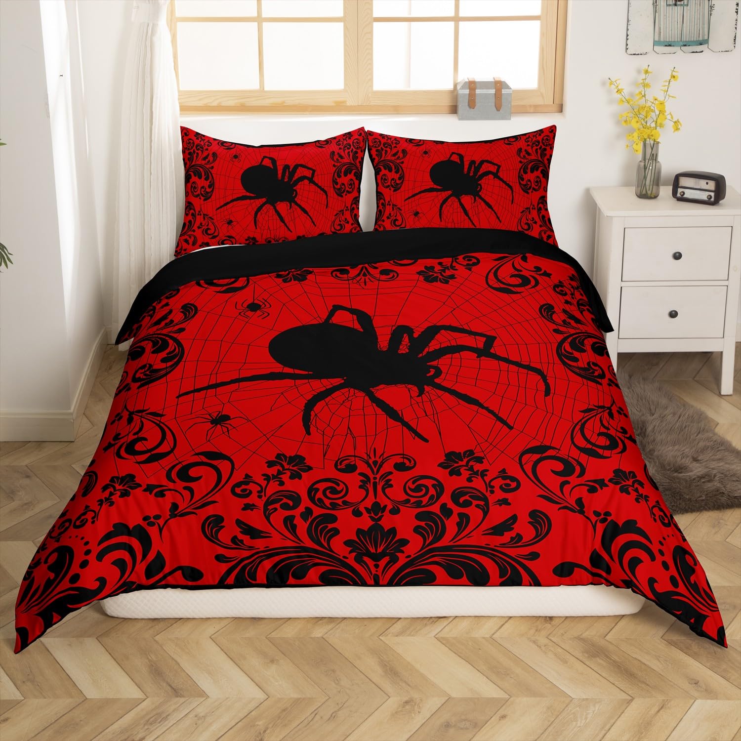 Black White Spider Web Soft Duvet Cover Quen Halowen Gothic Beding Set for Young Boys Adult Peoples Rom Decor Hipie Floral Warm Comforter Cover 135*200cm Eu-Single
Black White Spider Web Soft Duvet Cover Quen Halowen Gothic Beding Set for Young Boys Adult Peoples Rom Decor Hipie Floral Warm Comforter Cover 135*200cm Eu-Single