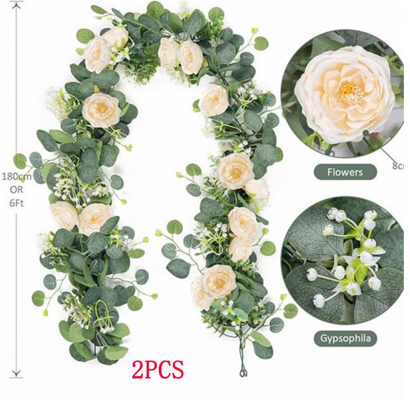 Artificial Eucalyptus Flower Garland with White and Blue Roses,Fake Rose Flower Greenery Garland Floral Vines for Wedding шампанського
Artificial Eucalyptus Flower Garland with White and Blue Roses,Fake Rose Flower Greenery Garland Floral Vines for Wedding шампанського