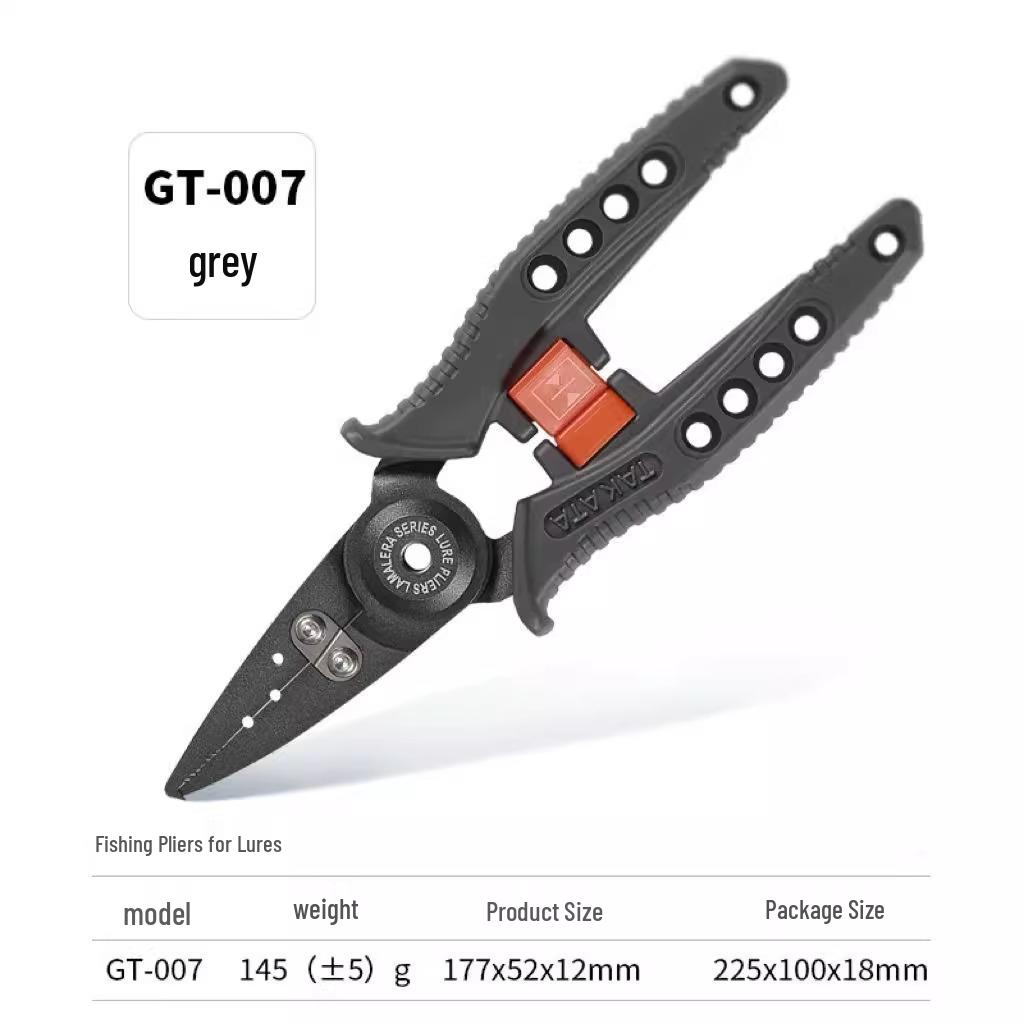Takata GT-007 Magnetic Switch Stainless Steel Lure Pliers - Japanese Design for Multi-functional Fish Control. сірий колір
Takata GT-007 Magnetic Switch Stainless Steel Lure Pliers - Japanese Design for Multi-functional Fish Control. сірий колір