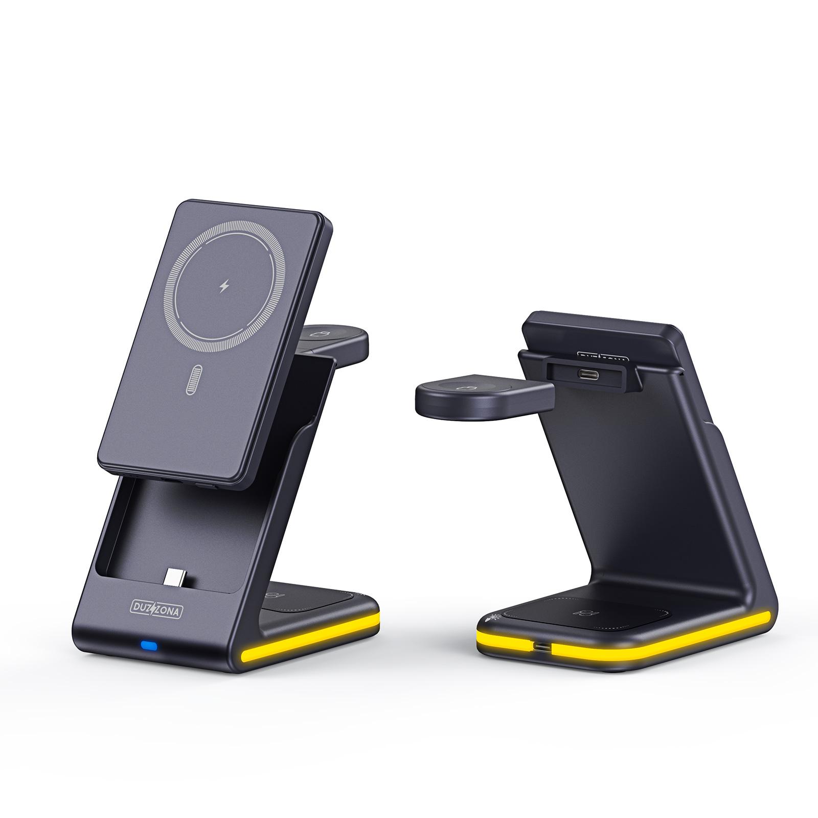 DUZZONA W24 5-in-1 Magnetic Wireless Charger Station Compatible with MagSafe Power Bank for iPhone Smart Watch Earphones Dark Blue
DUZZONA W24 5-in-1 Magnetic Wireless Charger Station Compatible with MagSafe Power Bank for iPhone Smart Watch Earphones Dark Blue