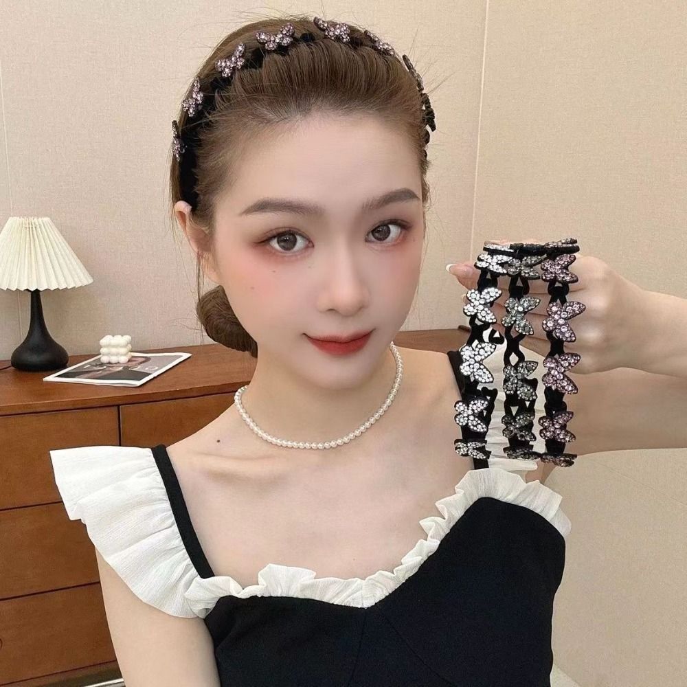 with Teeth Star Headband Korean Style Butterfly Hair Band Retro Rhinestone Hair Hoop Female Style A
with Teeth Star Headband Korean Style Butterfly Hair Band Retro Rhinestone Hair Hoop Female Style A