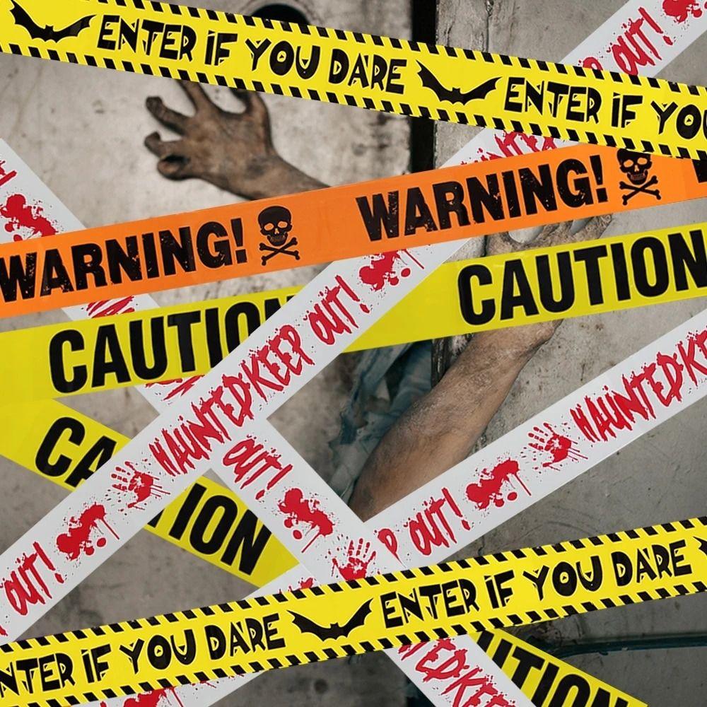 Interesting Halloween Warning Tape Scary Isolation Belt Banner Danger Warning Line Bar
Interesting Halloween Warning Tape Scary Isolation Belt Banner Danger Warning Line Bar