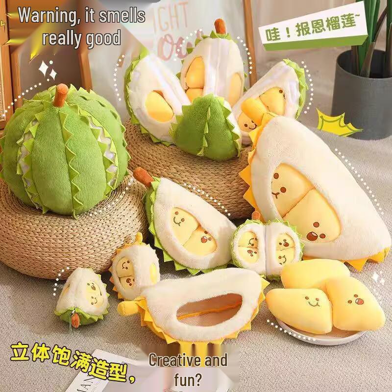Durian Plush Toy: Detachable, Creative Stress Reliever, Peel & Tear Design from Douyin 22 cm
Durian Plush Toy: Detachable, Creative Stress Reliever, Peel & Tear Design from Douyin 22 cm