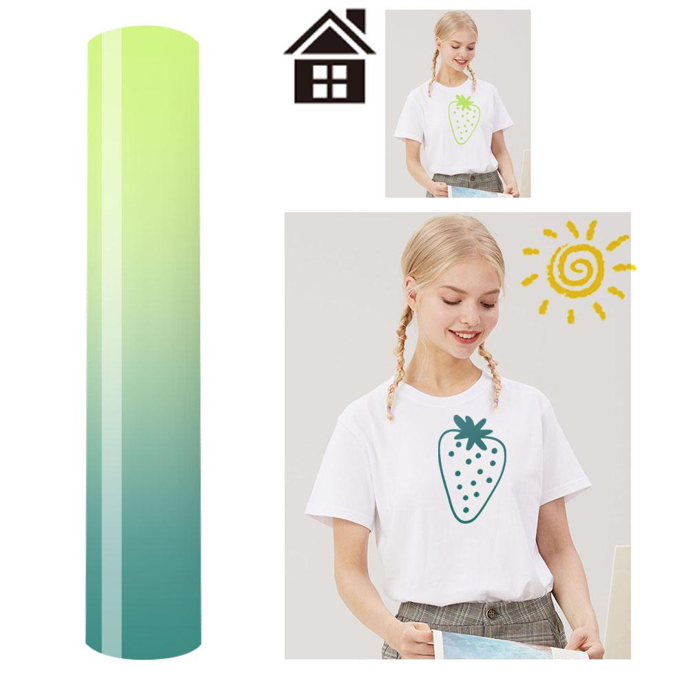 30x100cm UV Color Change PU Heat Transfer Vinyl Sunlight-Sensing HTV Iron on Vinyl Pattern T-Shirt For cut Silhouette Cameo 30x100cm
30x100cm UV Color Change PU Heat Transfer Vinyl Sunlight-Sensing HTV Iron on Vinyl Pattern T-Shirt For cut Silhouette Cameo 30x100cm