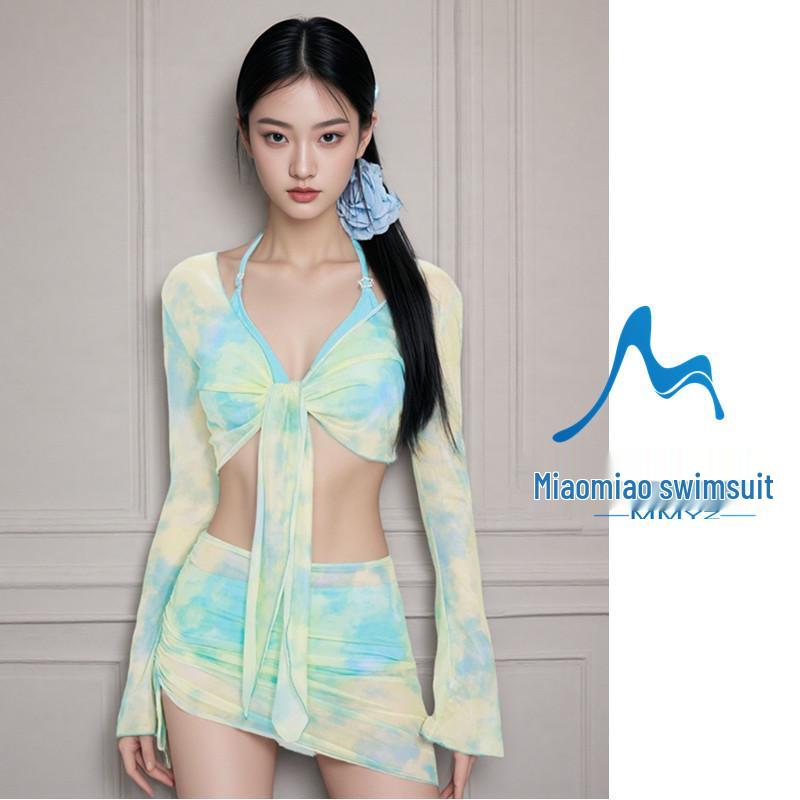 Fairy Style Women s Three-Piece Bikini Set: Long Sleeve, Sexy Korean Beachwear for Vacation S (Suitable for 80-95 lbs) морская волна
Fairy Style Women s Three-Piece Bikini Set: Long Sleeve, Sexy Korean Beachwear for Vacation S (Suitable for 80-95 lbs) морская волна