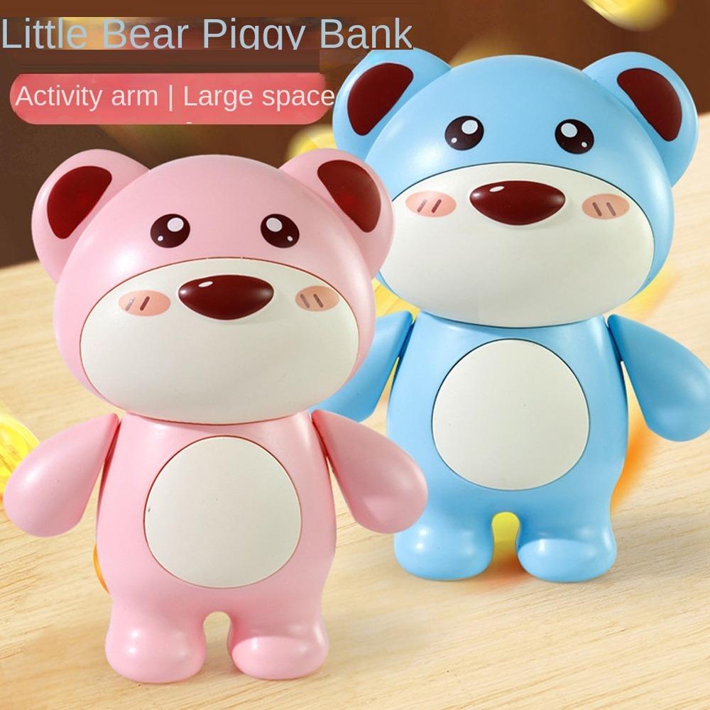 Decorative Cute Bear Piggy Bank Arm Movable Bear Kids Storage Box Little Money Boxes Children/Kids синій
Decorative Cute Bear Piggy Bank Arm Movable Bear Kids Storage Box Little Money Boxes Children/Kids синій