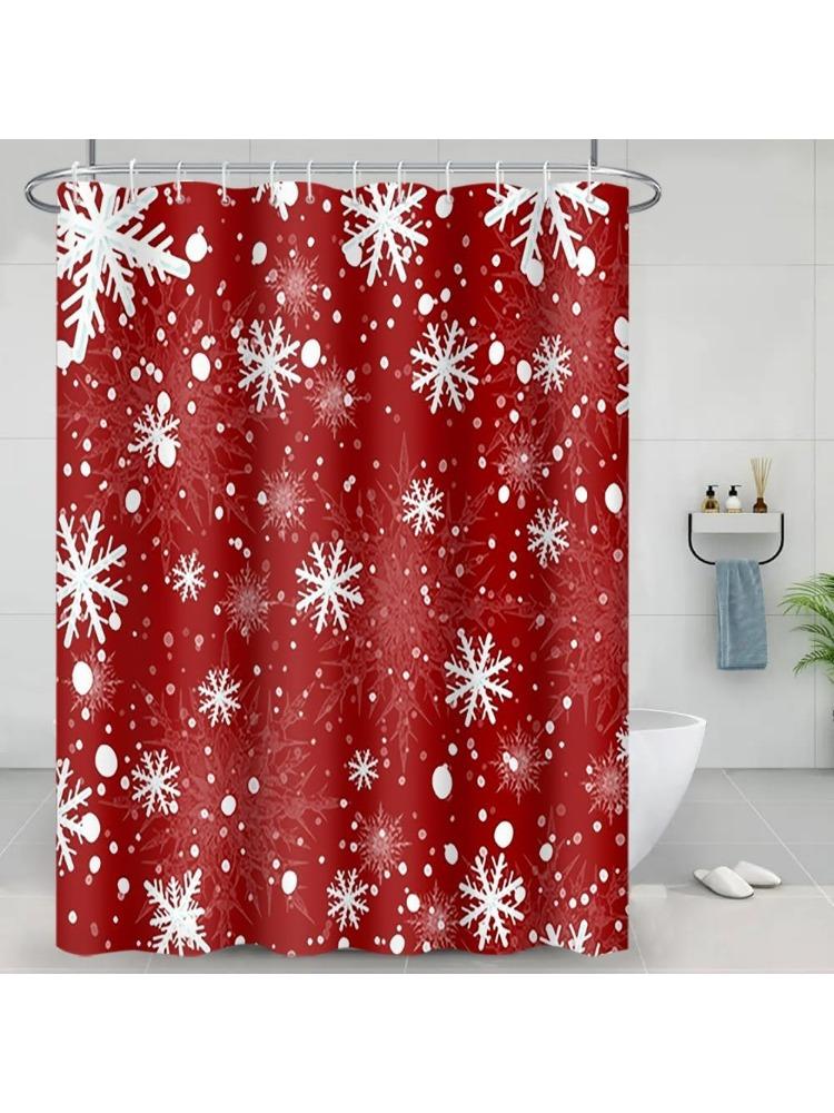 Snowflakes Shower Curtains Chic Snow On Red Backdrop Winter Festival Shower Curtain For Bathroom Decor Waterproof Polyester W60H190(CM)-1 Pcs
Snowflakes Shower Curtains Chic Snow On Red Backdrop Winter Festival Shower Curtain For Bathroom Decor Waterproof Polyester W60H190(CM)-1 Pcs