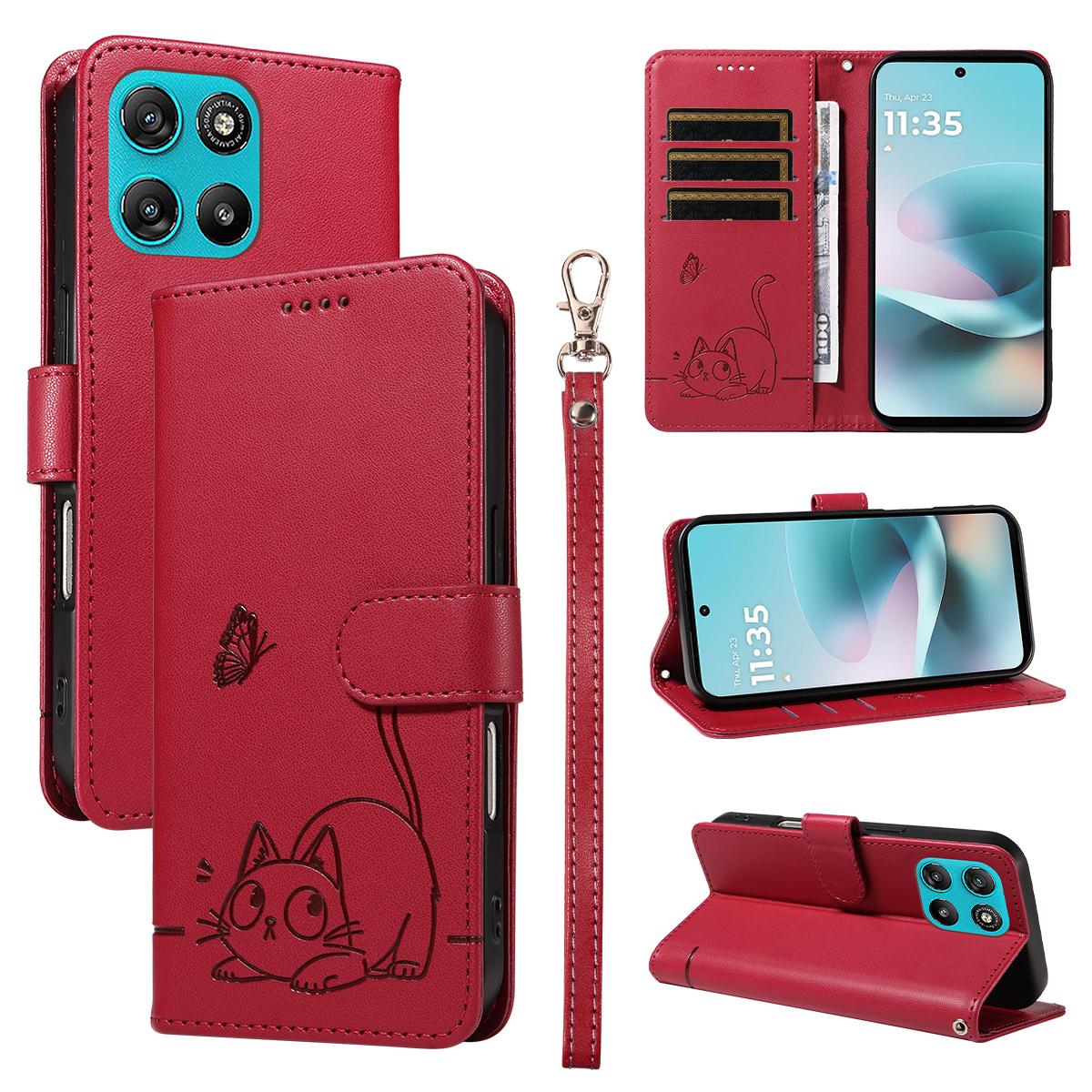 Magnetic Card Solt Wallet Leather Embossed Cat Phone Case For Motorola G56 G06 G86 G75 G35 Edge 60 Pro 50 Fusion Flip Cover Motorola Moto G86 кларет
Magnetic Card Solt Wallet Leather Embossed Cat Phone Case For Motorola G56 G06 G86 G75 G35 Edge 60 Pro 50 Fusion Flip Cover Motorola Moto G86 кларет