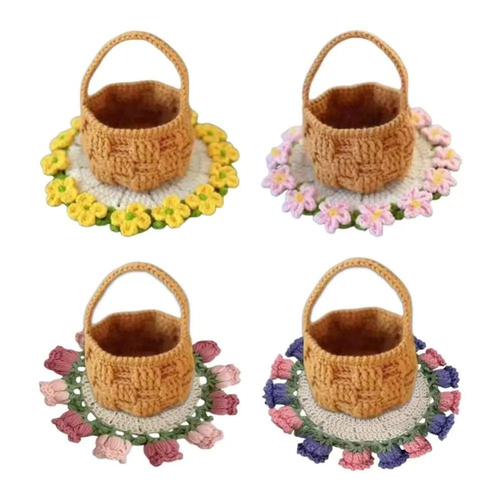 Hand Knitted Rose Bouquet Coasters Cotton Crochet Flower Pot New Crochet Flower Cupmat Gift E
Hand Knitted Rose Bouquet Coasters Cotton Crochet Flower Pot New Crochet Flower Cupmat Gift E