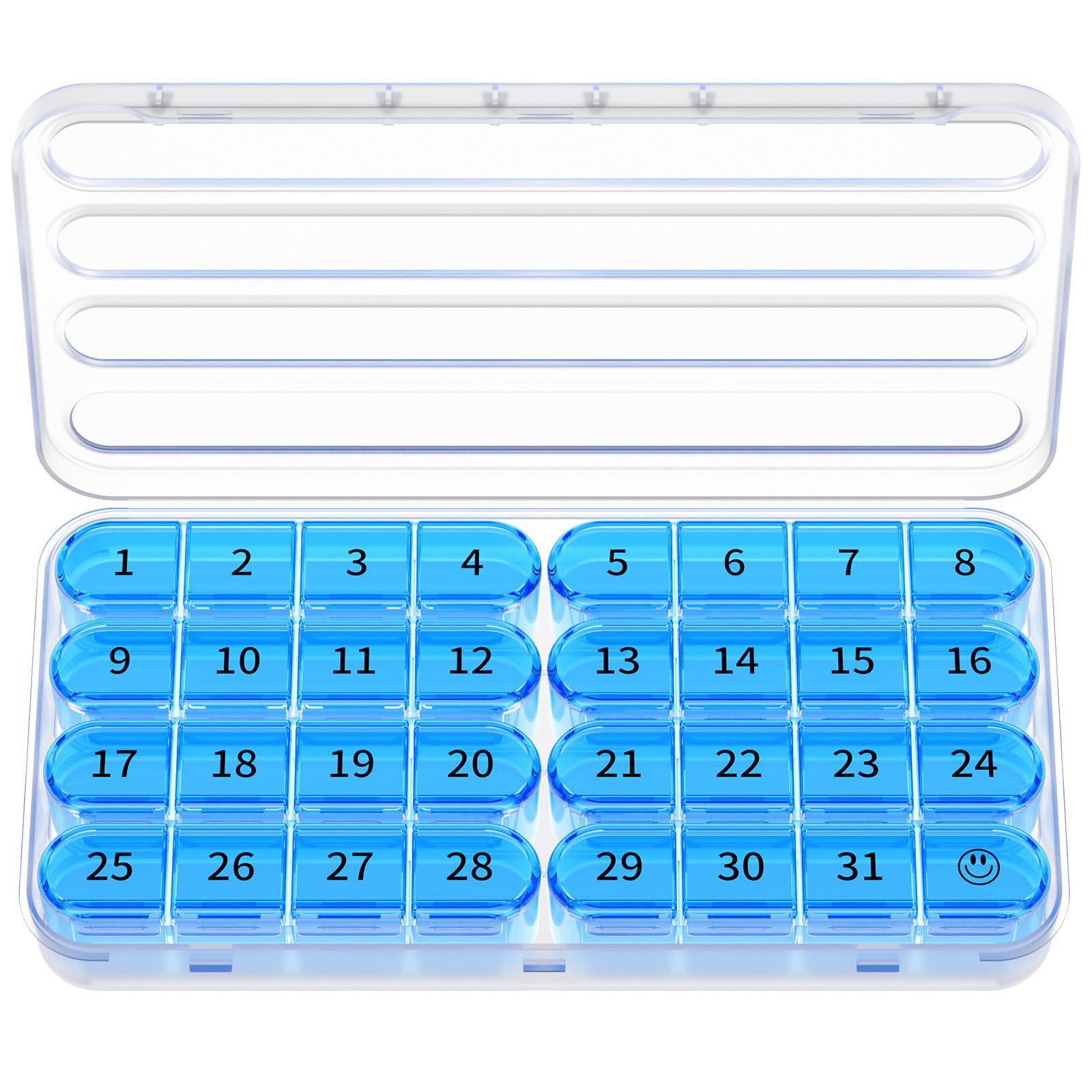Travel Medicine Box: 4-Grid Daily Pill Organizer for a Week
Travel Medicine Box: 4-Grid Daily Pill Organizer for a Week