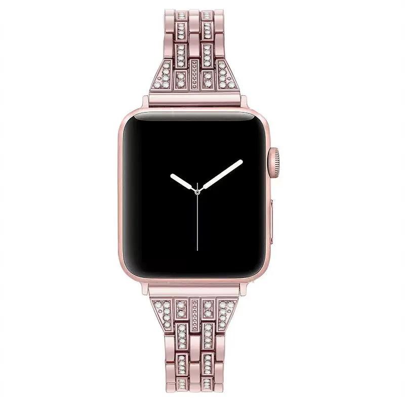 For Apple Watch Series 10 42mm/9 8 7 41mm/6 5 4 SE SE (2022) SE (2023) 40mm/3 2 1 38mm Smart Watch Metal Strap Rhinestone Decor Replacement Wristband Silver
For Apple Watch Series 10 42mm/9 8 7 41mm/6 5 4 SE SE (2022) SE (2023) 40mm/3 2 1 38mm Smart Watch Metal Strap Rhinestone Decor Replacement Wristband Silver