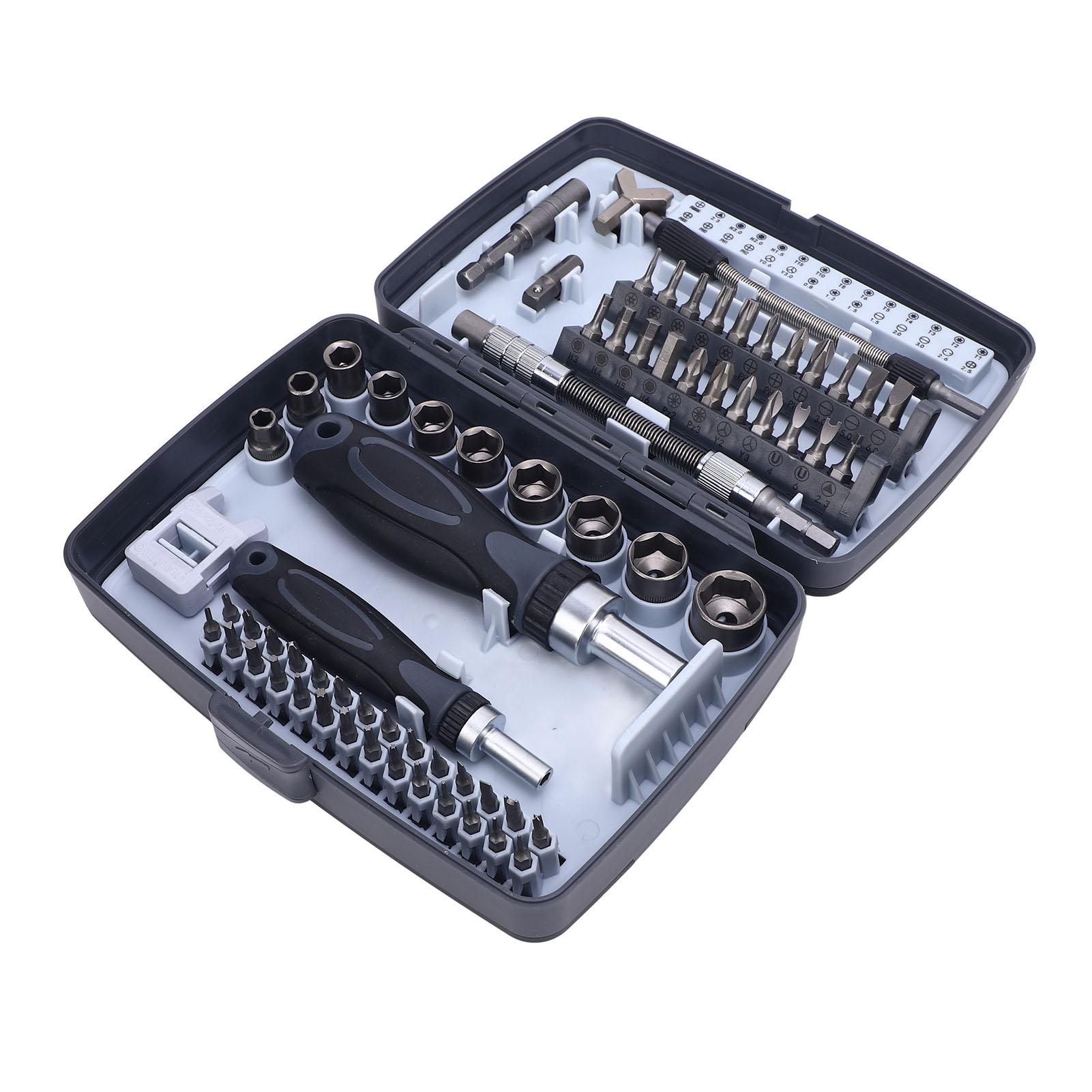 68 in 1 Ratchet Screwdriver Set Multi Functional Sockets and Screwdriver Bits Set for Bike Car
68 in 1 Ratchet Screwdriver Set Multi Functional Sockets and Screwdriver Bits Set for Bike Car