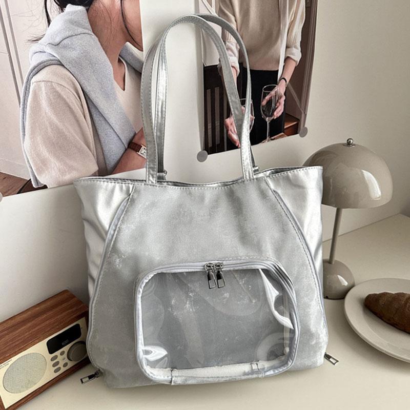 Large Capacity Casual Shoulder Bag For Women Daily Used Fashion Handbags Transparent Tote Bags For Travel Premium 38X30X12CM
Large Capacity Casual Shoulder Bag For Women Daily Used Fashion Handbags Transparent Tote Bags For Travel Premium 38X30X12CM