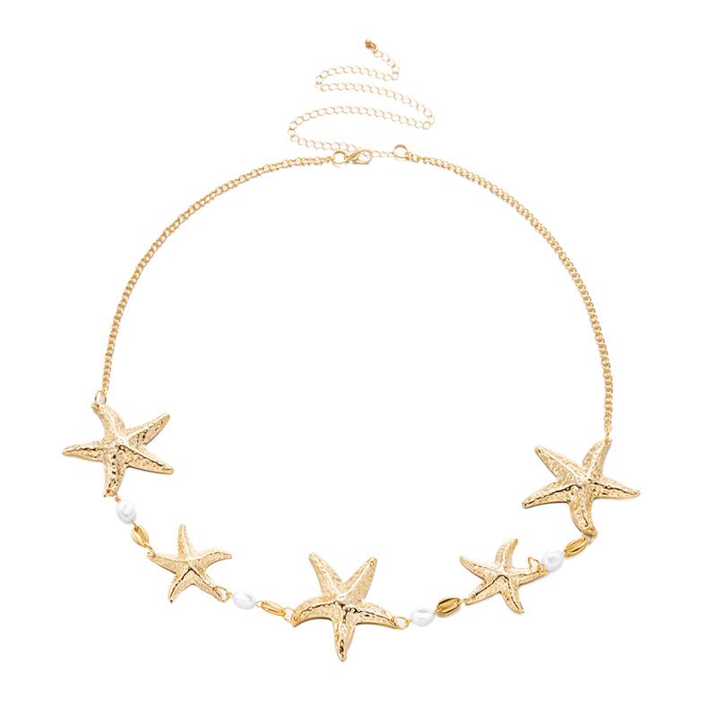 Metallic Summer Beach Starfish Faux Pearl Waist Chain Women Sexy Bikini Belly Body Chain Vacation Jewelry
Metallic Summer Beach Starfish Faux Pearl Waist Chain Women Sexy Bikini Belly Body Chain Vacation Jewelry