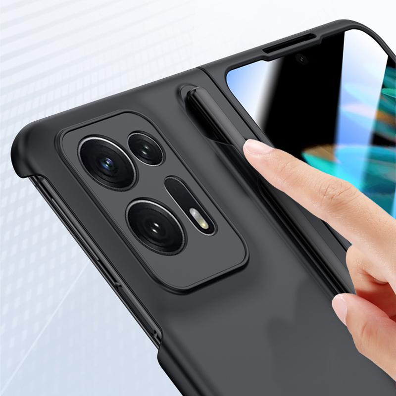 For Oppo Find N2 5G PC Phone Case Skin Touch Phone Cover with Tempered Glass Film/Stylus Pen Black
For Oppo Find N2 5G PC Phone Case Skin Touch Phone Cover with Tempered Glass Film/Stylus Pen Black