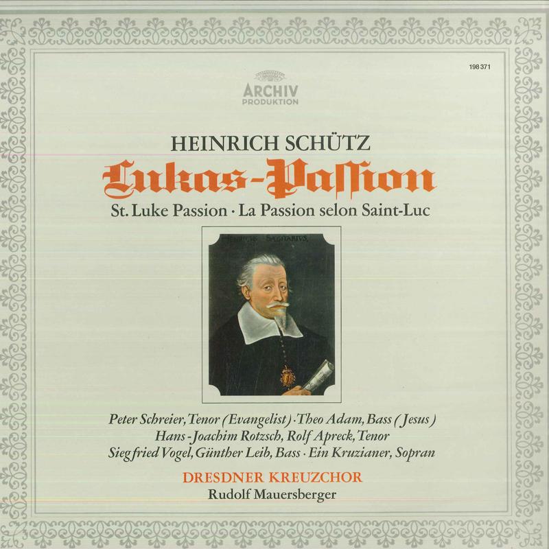 LP Record HEINRICH SCHUTZ PETER SCHREIER TH Historia Des Leidens Und Sterbens U 198371 ARCHIV PRODUKT Germany Obi Classical Used
LP Record HEINRICH SCHUTZ PETER SCHREIER TH Historia Des Leidens Und Sterbens U 198371 ARCHIV PRODUKT Germany Obi Classical Used