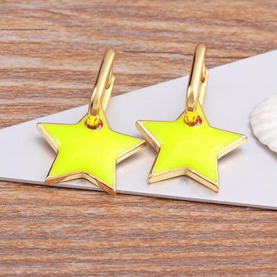 Hot Sale Korean Style Star Shape Drop Earrings Candy Colors Enamel Dripping Oil Earrings For Women Girl Trendy Geometric Jewelry жовтий
Hot Sale Korean Style Star Shape Drop Earrings Candy Colors Enamel Dripping Oil Earrings For Women Girl Trendy Geometric Jewelry жовтий