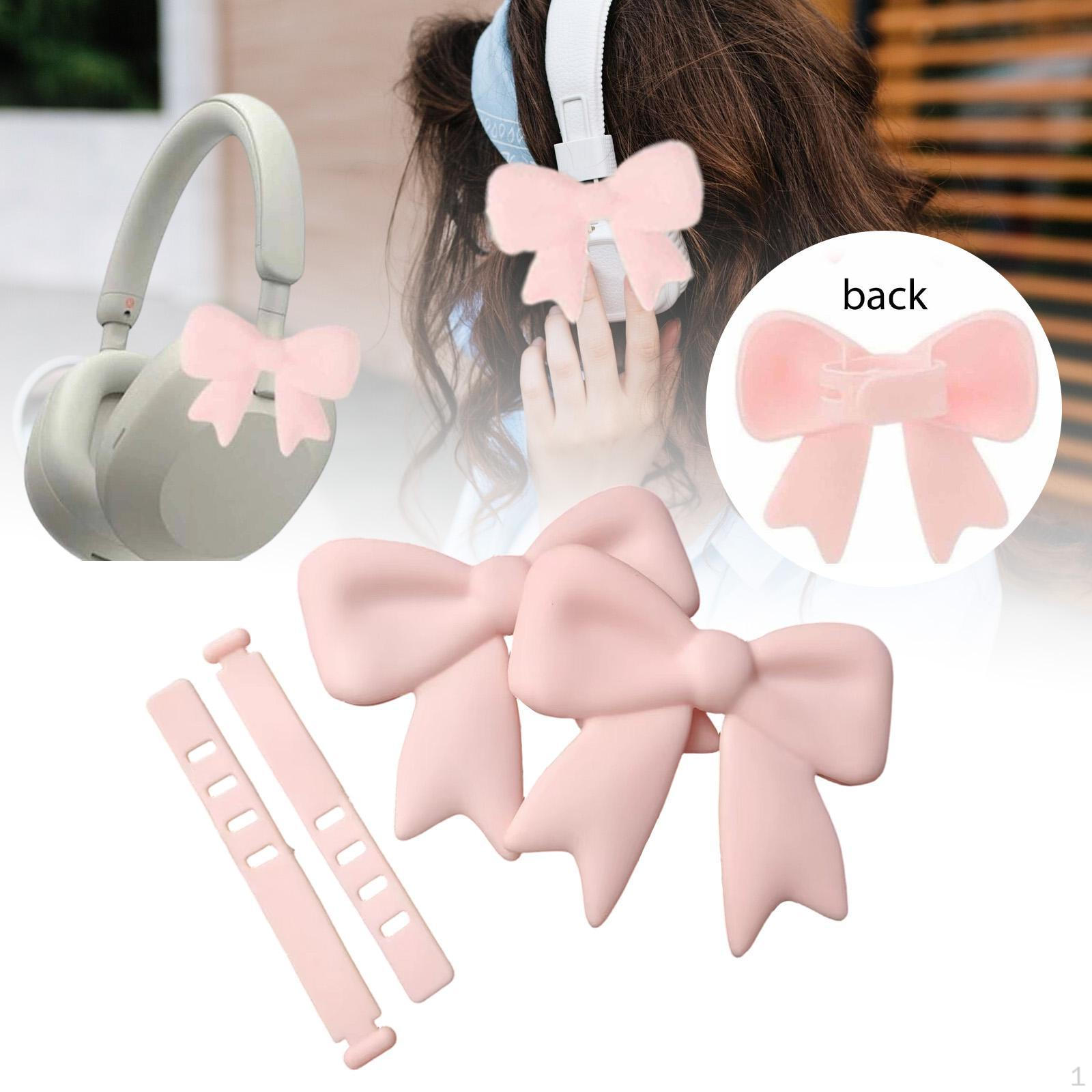 2Pcs Headphone Accessories Bow Decorations Cute Earphone Decoration Decorative Bowknots рожевий
2Pcs Headphone Accessories Bow Decorations Cute Earphone Decoration Decorative Bowknots рожевий