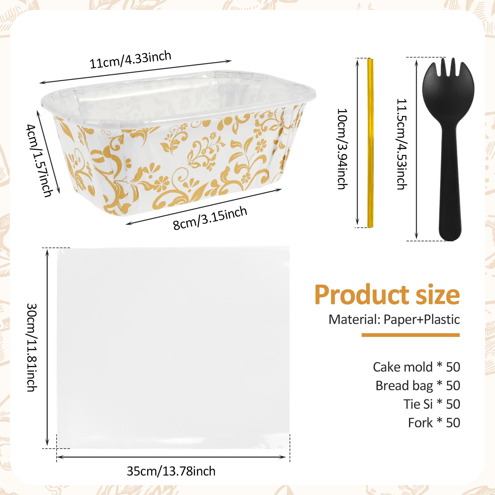 50Pack Paper Loaf Pans Disposable Paper Baking Loft Mold Rectangle Paper Baking Pans for Quick Baking Bread Small Pumpkin Breads
50Pack Paper Loaf Pans Disposable Paper Baking Loft Mold Rectangle Paper Baking Pans for Quick Baking Bread Small Pumpkin Breads
