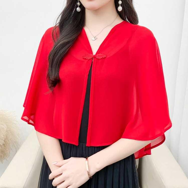 Women s Chiffon Cape Shawl with Skirt - Lightweight, Loose, and Sunscreen Short Jacket for Summer One Size (45-70 kg)
Women s Chiffon Cape Shawl with Skirt - Lightweight, Loose, and Sunscreen Short Jacket for Summer One Size (45-70 kg)