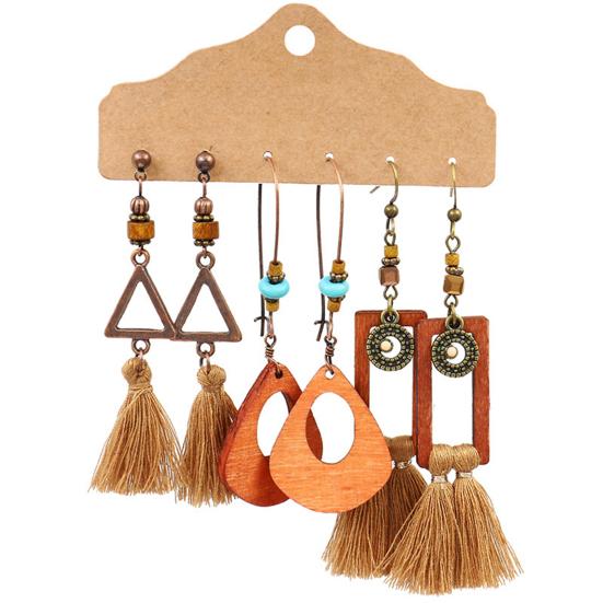 3Pairs/Set Dangle Earrings Tassel Jewelry Gift Alloy Bohemian Geometric Ear Hook for Women 1686
3Pairs/Set Dangle Earrings Tassel Jewelry Gift Alloy Bohemian Geometric Ear Hook for Women 1686