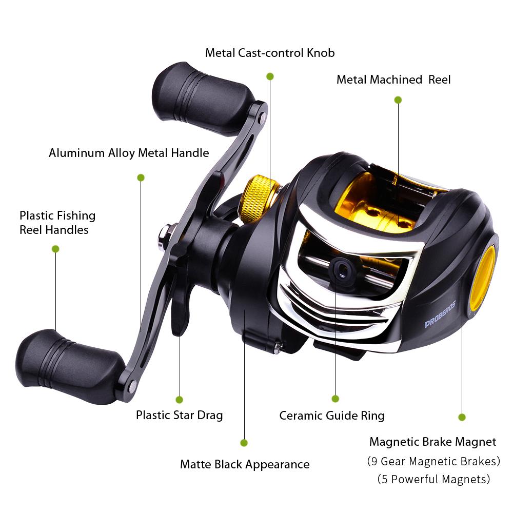 Baitcast Reel 7.2:1 Fishing Reel Red+Gold Colors 3+1 Ball Bearings Water Drop10KG Bait Casting Reel Hand Wheel Right Hand
Baitcast Reel 7.2:1 Fishing Reel Red+Gold Colors 3+1 Ball Bearings Water Drop10KG Bait Casting Reel Hand Wheel Right Hand