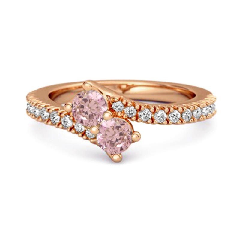 925 Sterling Silver Rose Gold Vermeil Pink Topaz Twin Stone Pave Bypass Women Wedding Ring 10 рожевий колір золота
925 Sterling Silver Rose Gold Vermeil Pink Topaz Twin Stone Pave Bypass Women Wedding Ring 10 рожевий колір золота