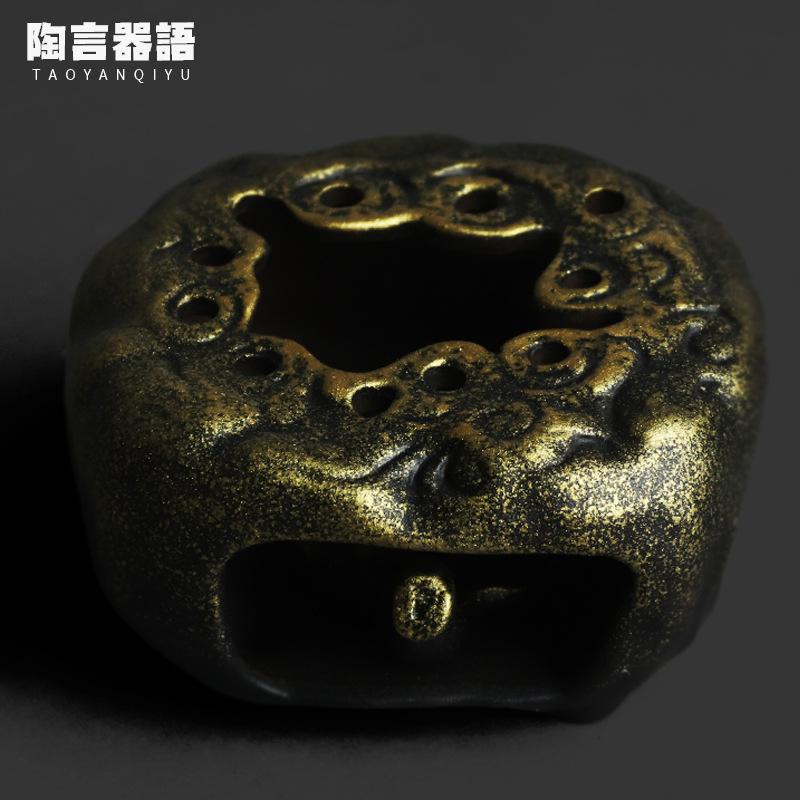 Gilt Spot Relief Cloud Tea Warmer Holder Candle Heater Stove Kettle Stand Boiling Water Carbon Furnace Chinese Tea Set Ornaments
Gilt Spot Relief Cloud Tea Warmer Holder Candle Heater Stove Kettle Stand Boiling Water Carbon Furnace Chinese Tea Set Ornaments