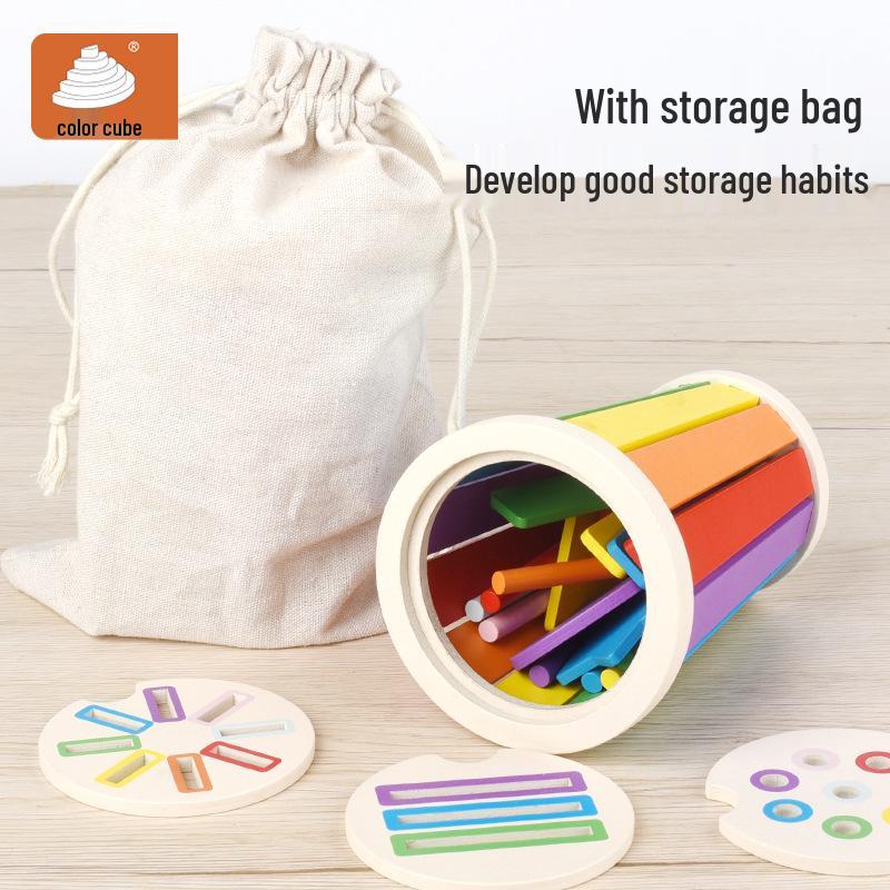 Montessori Wooden Puzzle Barrel for Early Education – Shape & Color Recognition Toy Colorful 3-in-1 Wooden Barrel
Montessori Wooden Puzzle Barrel for Early Education – Shape & Color Recognition Toy Colorful 3-in-1 Wooden Barrel