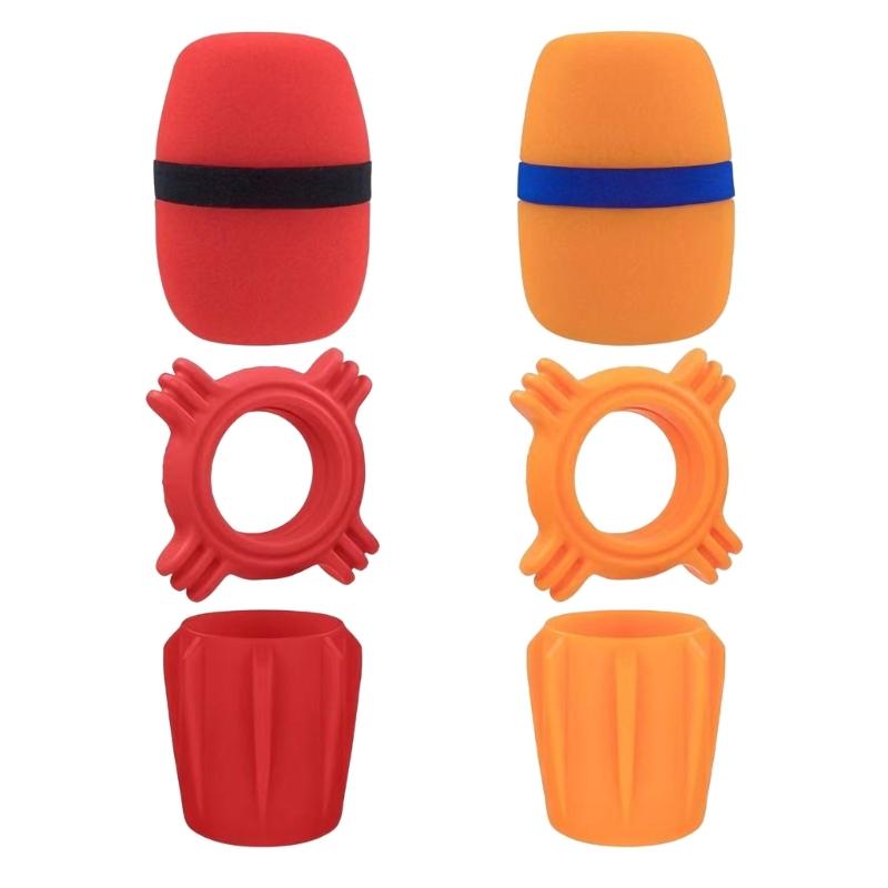 Shockproof Microphone Cover Set Noise Reductions Enhances Sound Quality Universal Fit For Most Microphones
Shockproof Microphone Cover Set Noise Reductions Enhances Sound Quality Universal Fit For Most Microphones