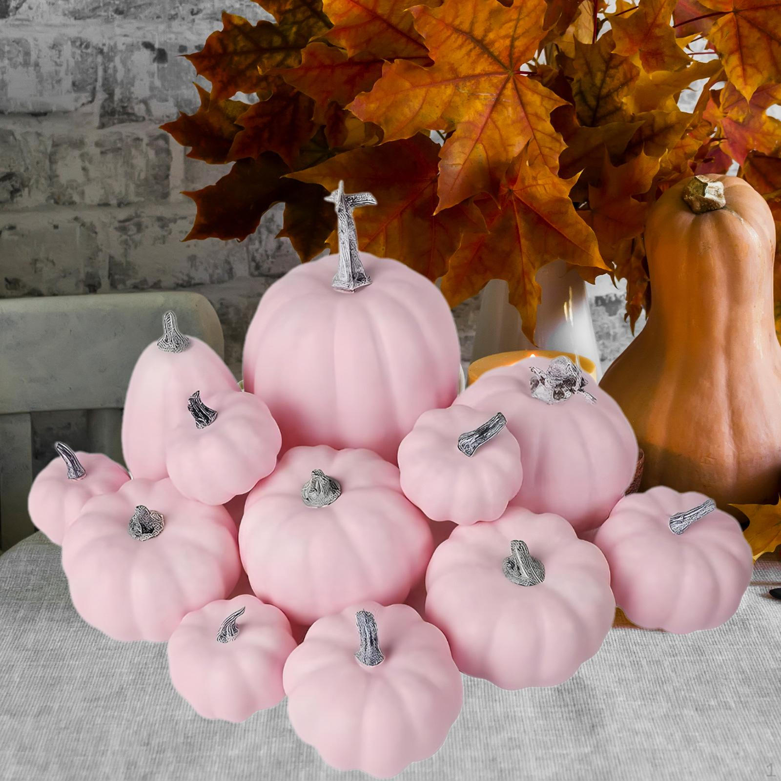 12Pcs Artificial Pink Pumpkins Halloween Decoration Ornament Largest 16cmx12cm Party
12Pcs Artificial Pink Pumpkins Halloween Decoration Ornament Largest 16cmx12cm Party