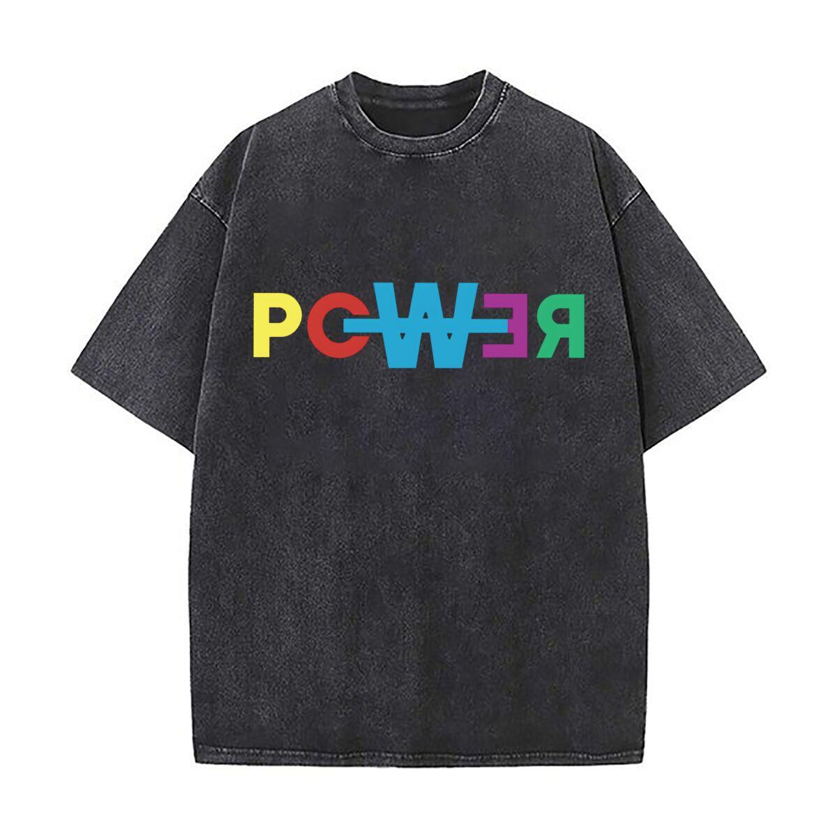 Power Colorful Text Art Daily Commute Vintage Distressed T Shirt Loose Washed Sleeve S
Power Colorful Text Art Daily Commute Vintage Distressed T Shirt Loose Washed Sleeve S