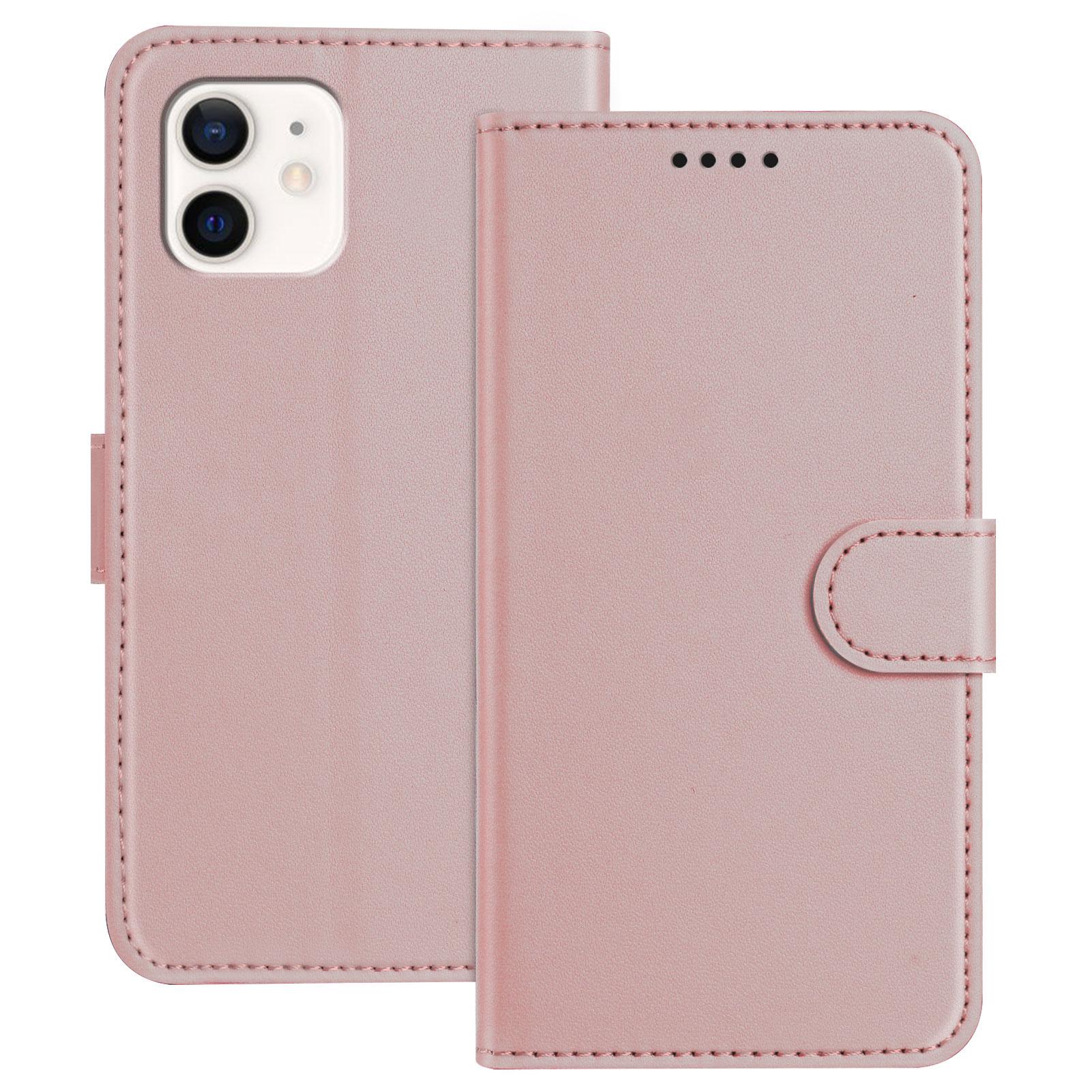 For iPhone 12 Pro 6.1 inch/iPhone 12 6.1 inch Leather Case Wallet Stand Solid Color Anti Drop Phone Cover Rose Gold
For iPhone 12 Pro 6.1 inch/iPhone 12 6.1 inch Leather Case Wallet Stand Solid Color Anti Drop Phone Cover Rose Gold