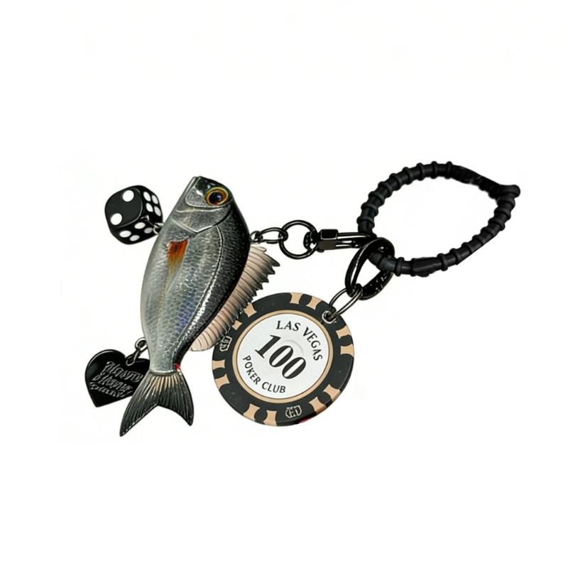Exquisite Tropical Fish Keychain with Detailed 3D Carving Finish and Adjustable Strap Suitable for Key Organization чорний
Exquisite Tropical Fish Keychain with Detailed 3D Carving Finish and Adjustable Strap Suitable for Key Organization чорний