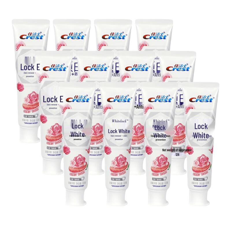Crest Whitening Toothpaste with Rich Rose Scent
Crest Whitening Toothpaste with Rich Rose Scent