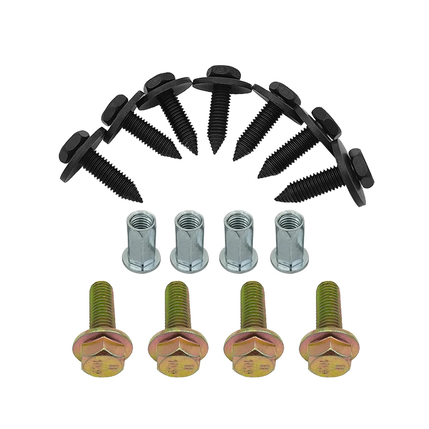Front Bumper Skid Plate Bolts Nutserts Rivet Nuts Fits for Jeep Gladiator 2020-2024, Wrangler 2018-2024 6511076AA, 6104414AA, 6512587AA
Front Bumper Skid Plate Bolts Nutserts Rivet Nuts Fits for Jeep Gladiator 2020-2024, Wrangler 2018-2024 6511076AA, 6104414AA, 6512587AA