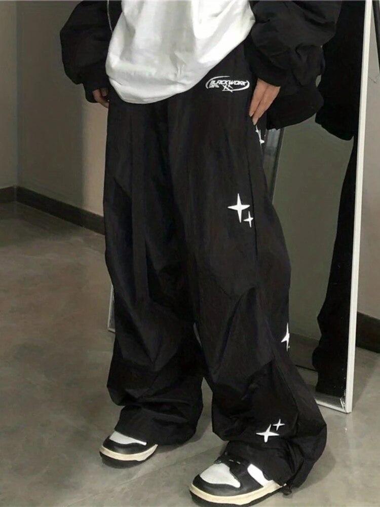 Harajuku Star Print Oversized Elegant Pants Women Streetwear Vintage Y2k Wide Leg Baggy Female Hip Hop Fashion Pockets Sweatpants 2026 XXL чорний
Harajuku Star Print Oversized Elegant Pants Women Streetwear Vintage Y2k Wide Leg Baggy Female Hip Hop Fashion Pockets Sweatpants 2026 XXL чорний