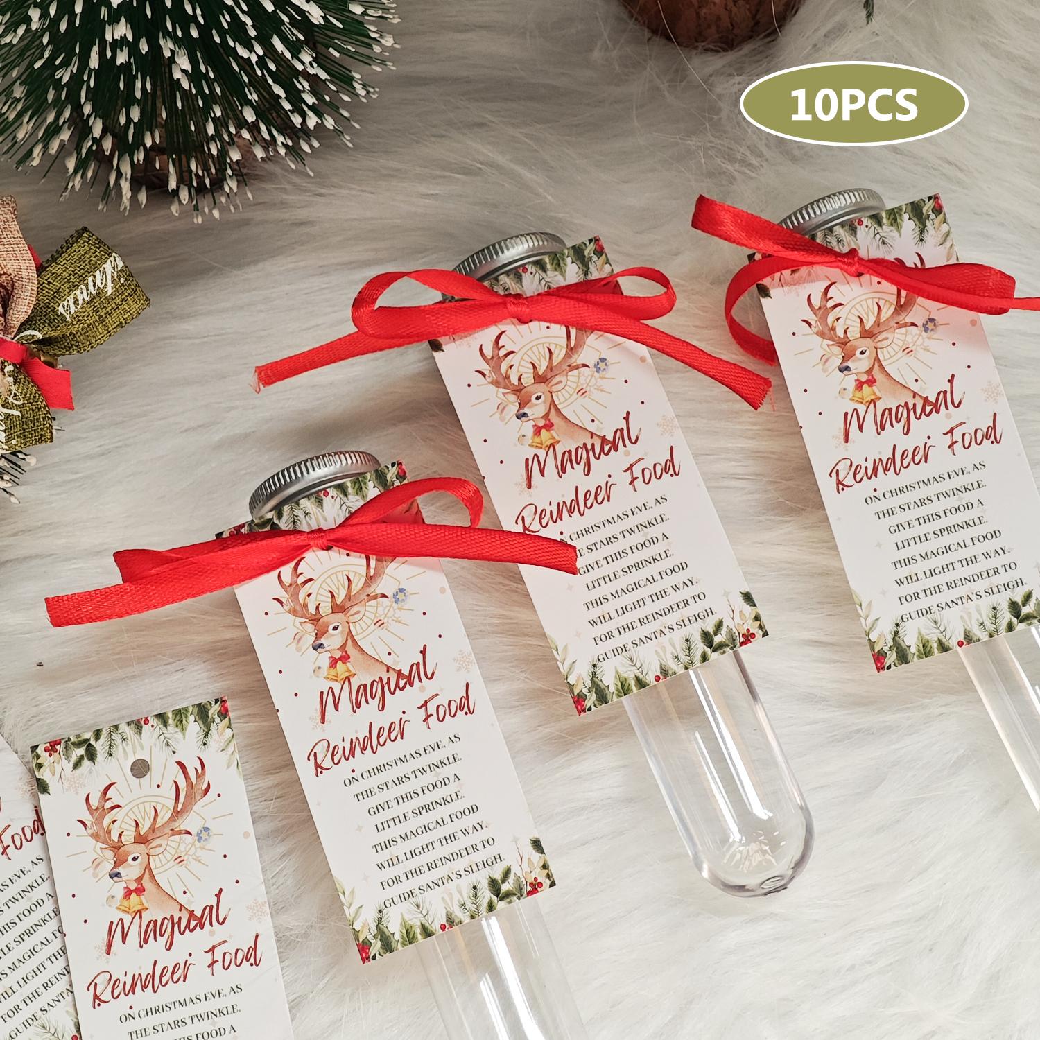 10/20 Sets Magic Reindeer Food Kits with Plastic Test Tubes Christmas Eve Party Favor Packs for Family Activities
10/20 Sets Magic Reindeer Food Kits with Plastic Test Tubes Christmas Eve Party Favor Packs for Family Activities