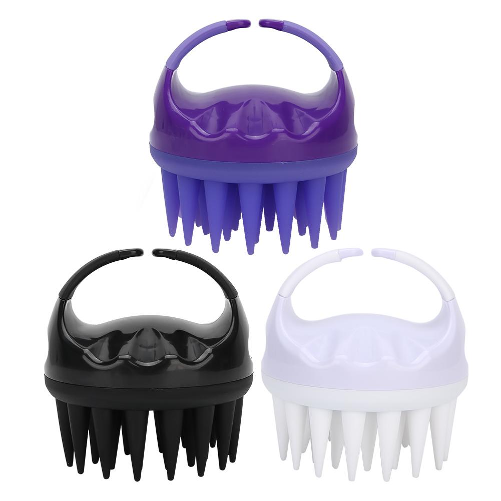Портативные волосы Шампунь кисть Портативный головы очистки стиральная скальп массаж расческа