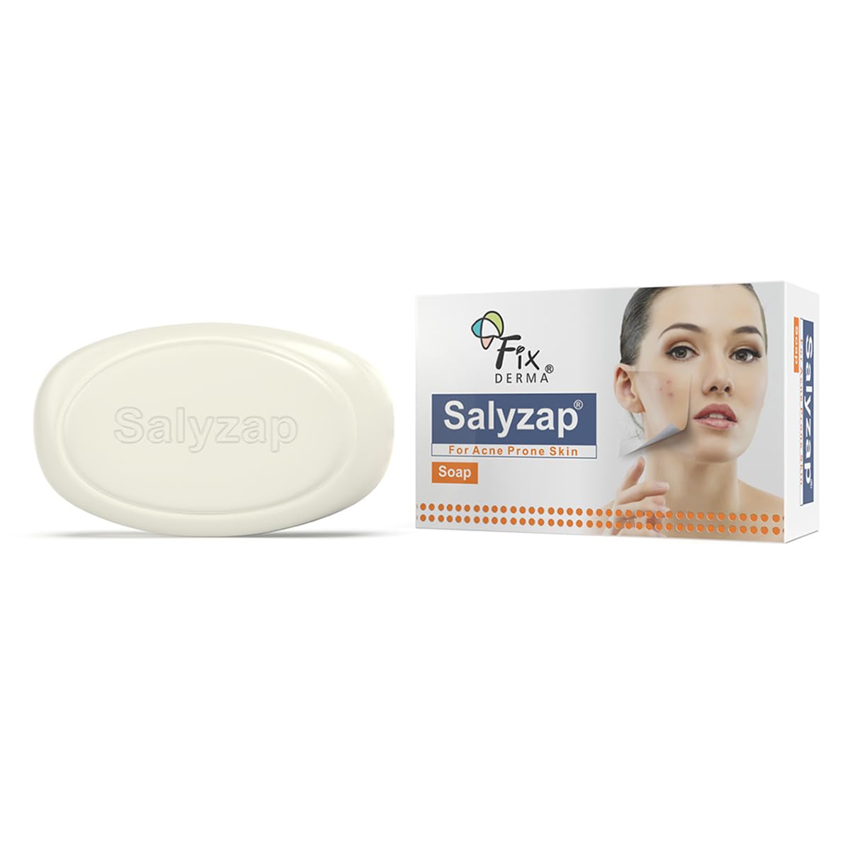 Fixderma Salyzap Salicylic Acid Soap with Vitamin E | Face & Body Soap for Acne-Prone & Oily Skin | Unclog Pores | Controls Excess Sebum | Anti Acne S
Fixderma Salyzap Salicylic Acid Soap with Vitamin E | Face & Body Soap for Acne-Prone & Oily Skin | Unclog Pores | Controls Excess Sebum | Anti Acne S