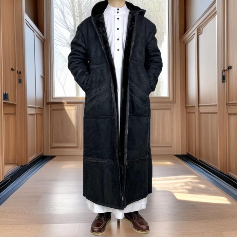 Men s Hooded Suede Robe - Thick, Warm, and Pocketed Winter Wear 4
Men s Hooded Suede Robe - Thick, Warm, and Pocketed Winter Wear 4