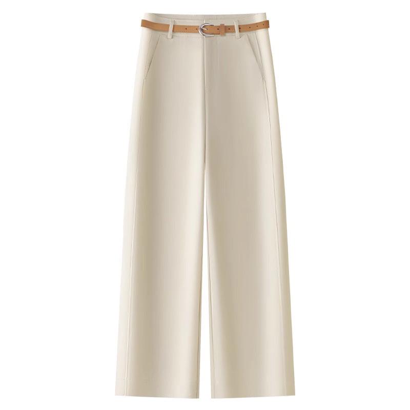 Beige High-Waisted Wide-Leg Summer Pants for Women - Slimming, Loose Fit, Petite Nine-Point Cut 3XL (135-145 lbs)
Beige High-Waisted Wide-Leg Summer Pants for Women - Slimming, Loose Fit, Petite Nine-Point Cut 3XL (135-145 lbs)