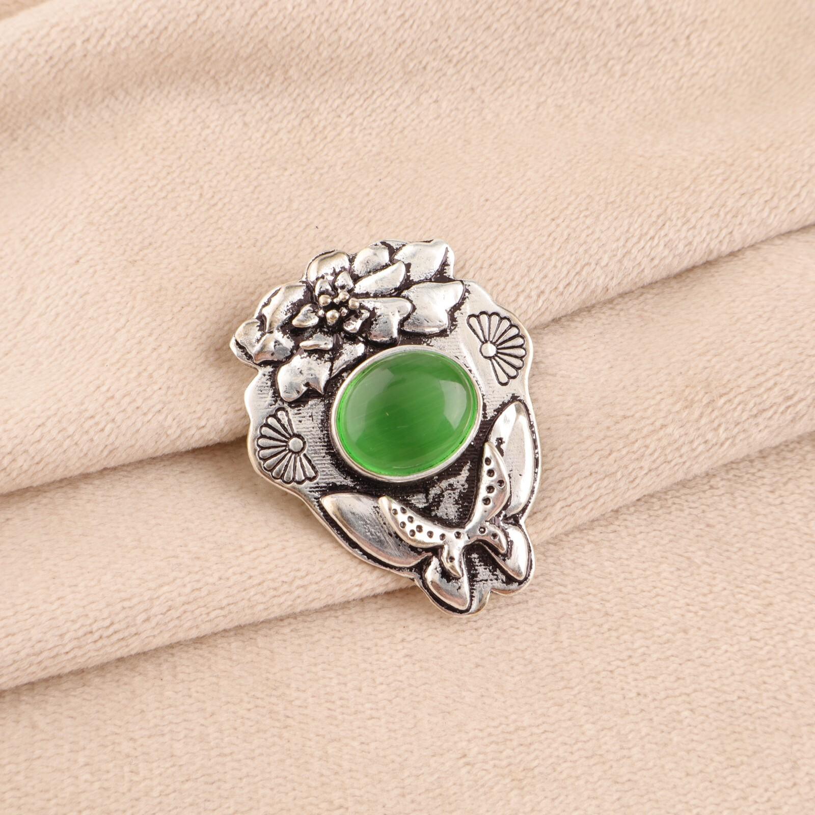 Green Cat s Eye Gemstone 925 Sterling Silver Jewelry Handmade Butterfly Pendant CP-6-43
Green Cat s Eye Gemstone 925 Sterling Silver Jewelry Handmade Butterfly Pendant CP-6-43