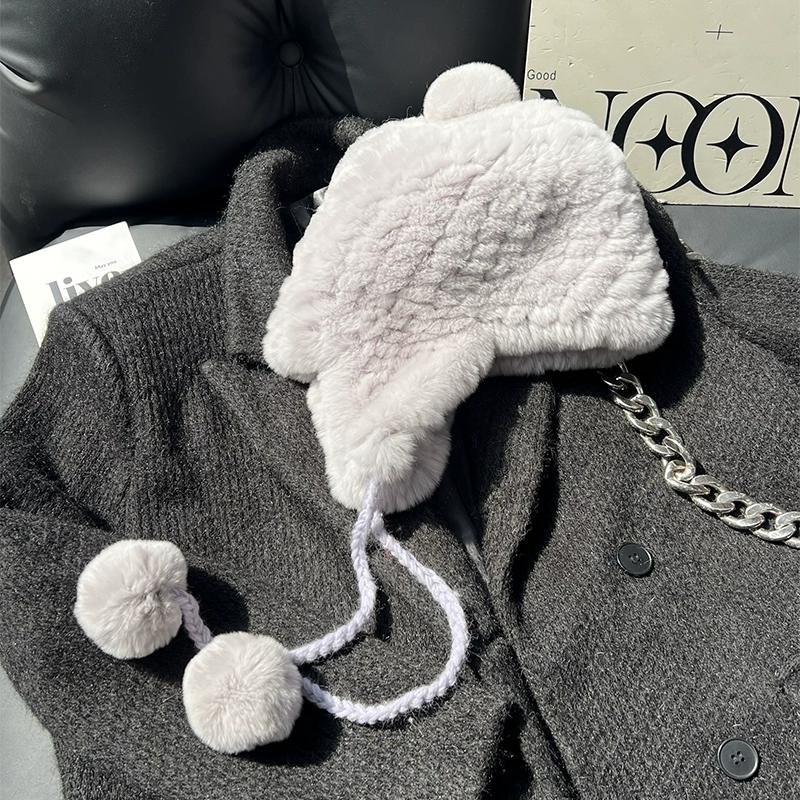 Rex Rabbit Hair Ear Protection Hat Female Cute Ball Winter Warm Encryption Woven Fur Hat Versatile Lei Feng Hat One size elastic светло-серый
Rex Rabbit Hair Ear Protection Hat Female Cute Ball Winter Warm Encryption Woven Fur Hat Versatile Lei Feng Hat One size elastic светло-серый