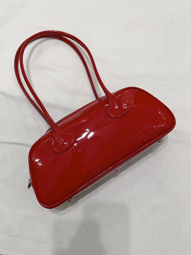 JIAERDI Red Underarm Bag Purse Women High Street Hot Girls Patent Leather Casual Handbag Female Vintage Bowling Bag Aesthetic красный
JIAERDI Red Underarm Bag Purse Women High Street Hot Girls Patent Leather Casual Handbag Female Vintage Bowling Bag Aesthetic красный