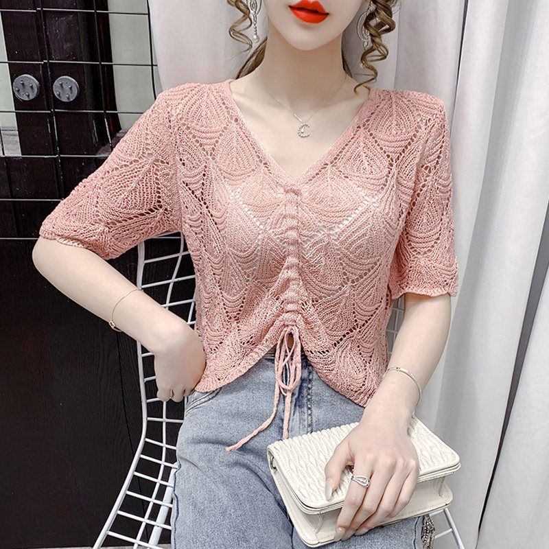 WTEMPO Літній в’язаний кардиган Жіночі порожні модні тонкі футболки Вільний V-подібний виріз В’язані жилети з короткими рукавами Короткі топи M рожевий
WTEMPO Літній в’язаний кардиган Жіночі порожні модні тонкі футболки Вільний V-подібний виріз В’язані жилети з короткими рукавами Короткі топи M рожевий