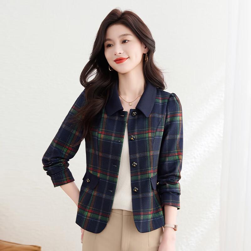 Kebeier Women s Retro Plaid Blazer Jacket M
Kebeier Women s Retro Plaid Blazer Jacket M